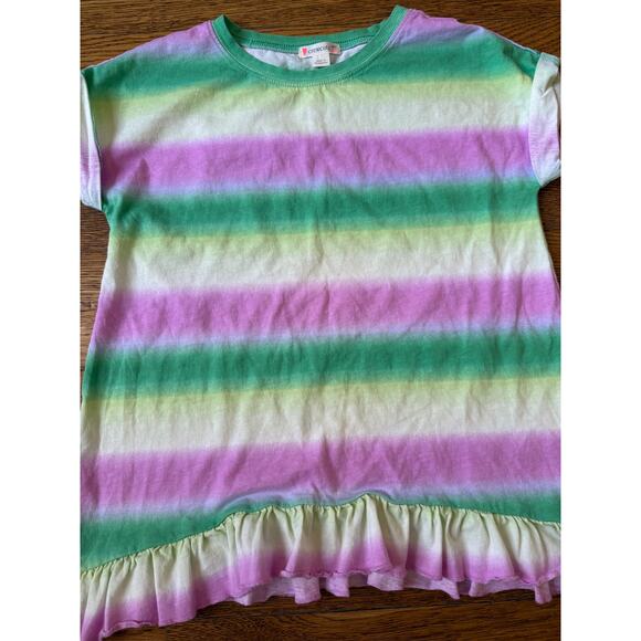 Crewcuts Girls' Striped Peplum Shirt Size 10 - Picture 2 of 4